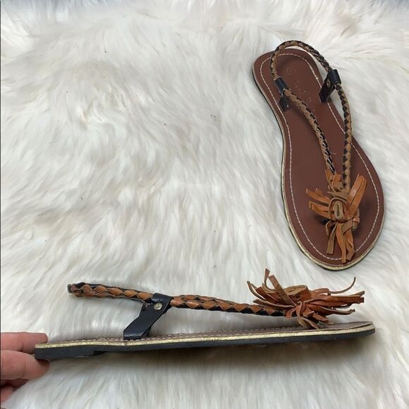 Paul Smith London Leather Thong Sandals Size 40/10 - Picture 1 of 6